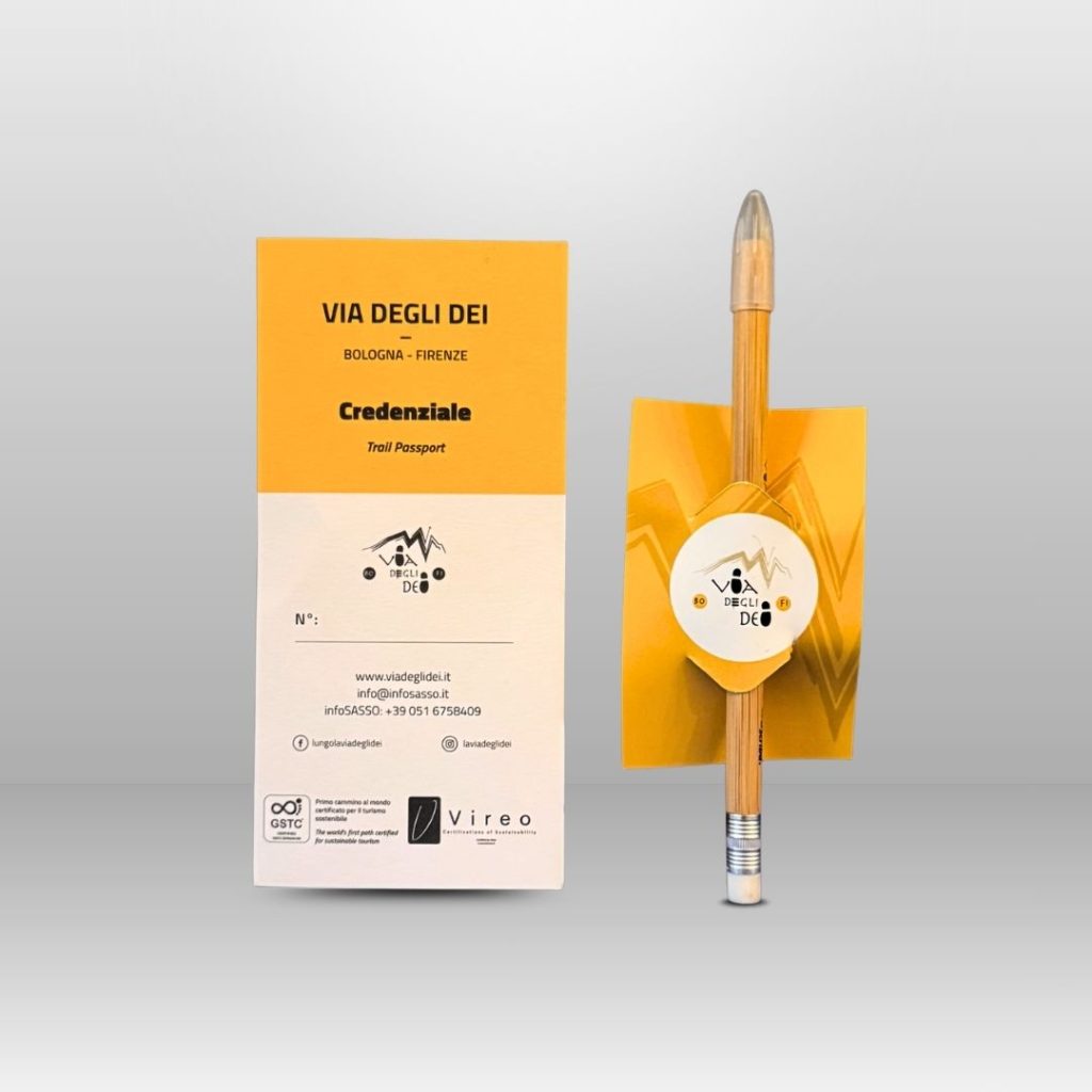 Credenziale + Matita Eco Via degli Dei – Set ufficiale