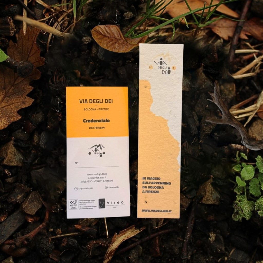 Credenziale + Segnalibro Eco Via degli Dei – Set ufficiale